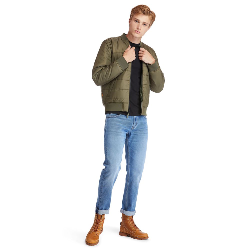 Chaquetas Timberland Hombre Foss Mountain Reversible Lightweight Verde Oliva - Chile COH-243579